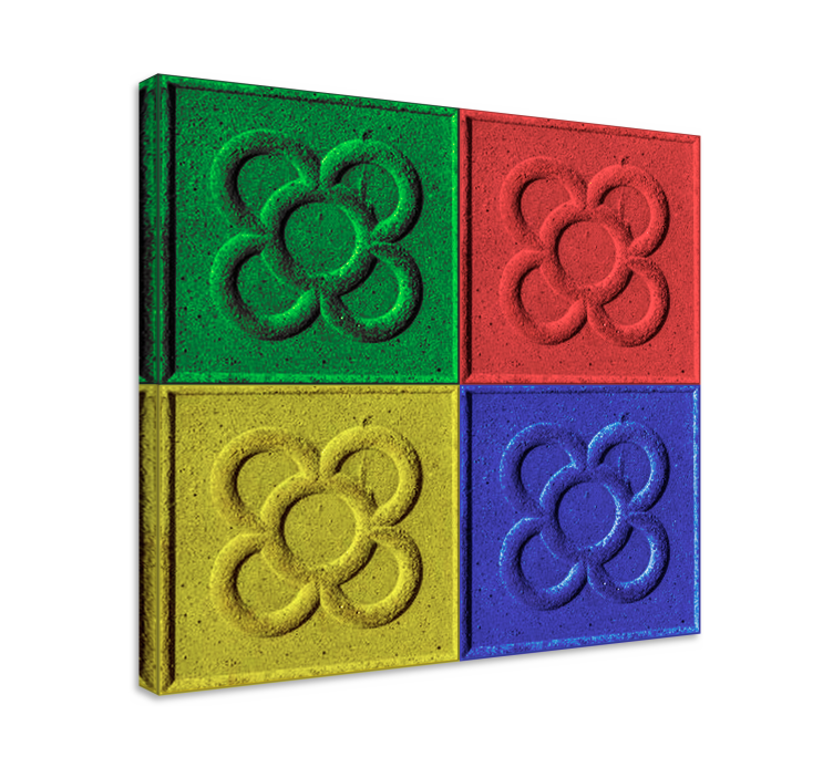 Slika na platnu dnevna soba pop umjetnost panot pločice - TenStickers