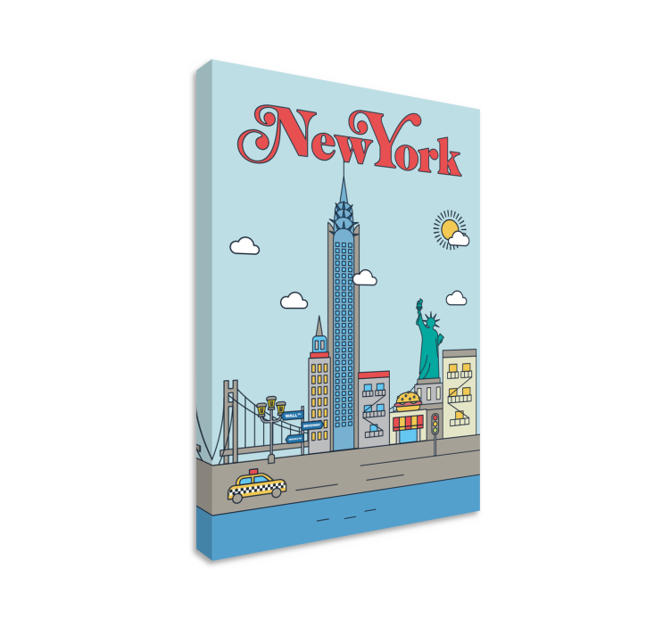 Slika na platnu gradova nova York - TenStickers