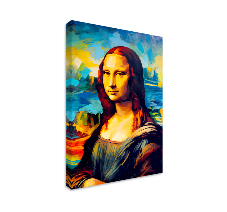 Slika na platnu umjetnost mona lisa stil impresionizma - TenStickers