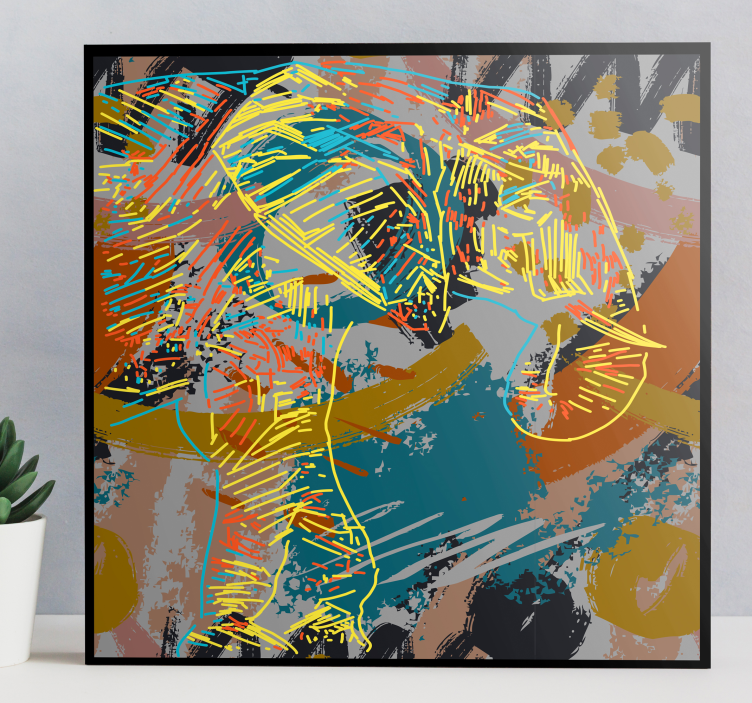 3d slonovi prskaju platno vodeni slon - TenStickers