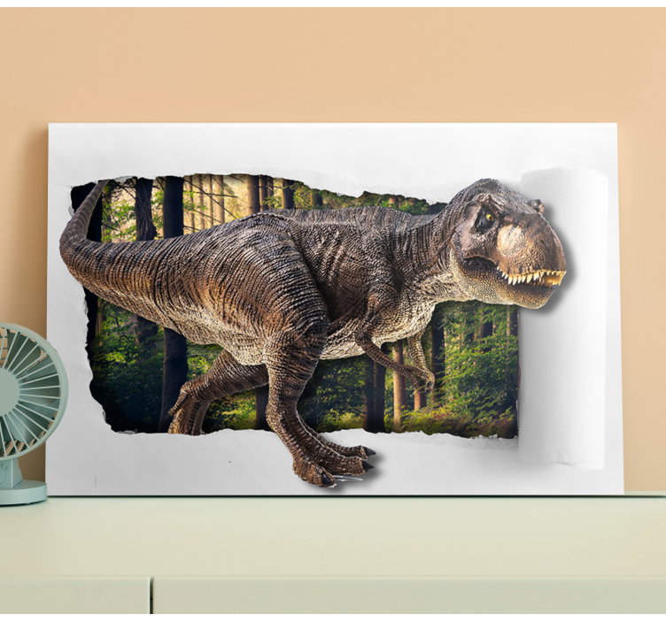3d otisci platna dinosaura - TenStickers