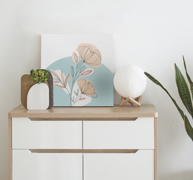 Slika na platnu cvijeće i biljke elegantno aranžirano - TenStickers