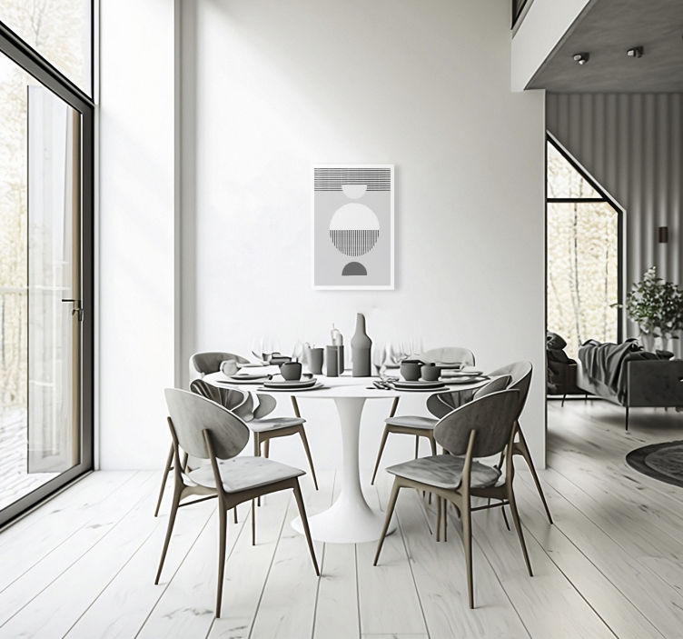 Slika na platnu blagovaonica estilo nórdico - TenStickers