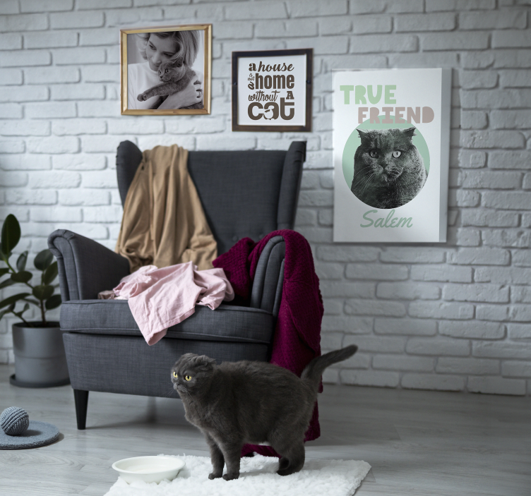 Personalizirane slike na platnu pravi prijatelj - TenStickers