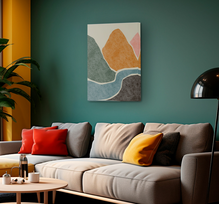 Pintura moderna sažetak na platnu - TenStickers