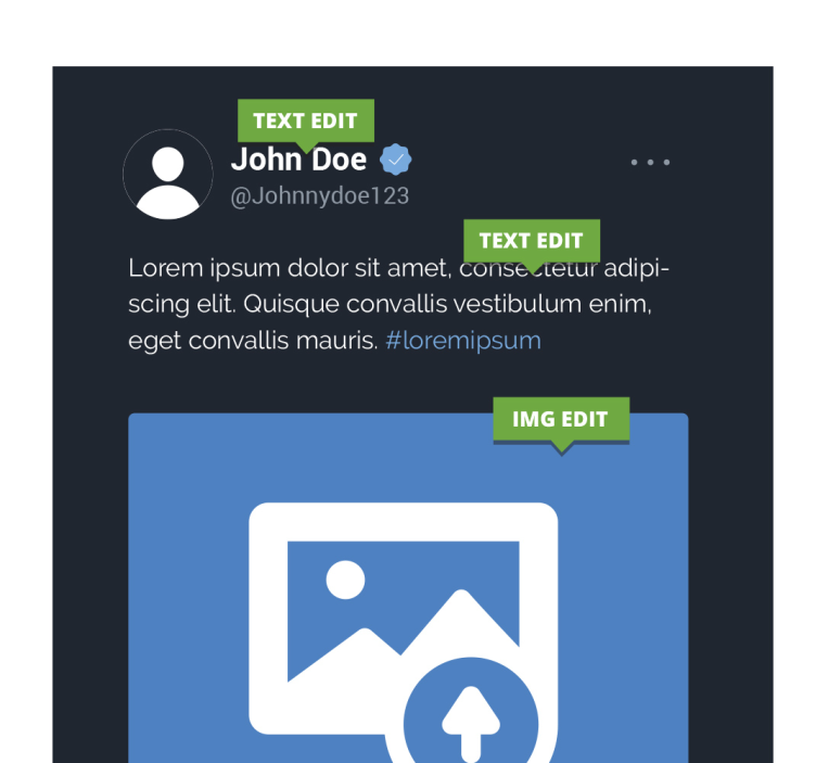 Personalizirane slike na platnu x twitter zaslon - TenStickers