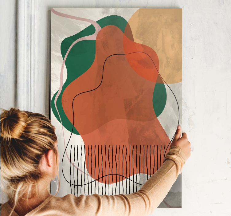 Apstraktna kolaž umjetnička djela umjetnička platna otisci - TenStickers