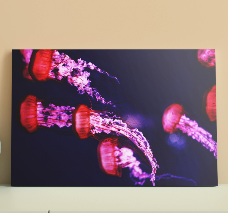 Grafika meduza životinjski otisci platna - TenStickers