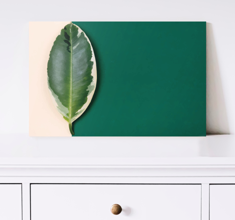 Moderan dizajn lišća boje biljka otisci platna - TenStickers