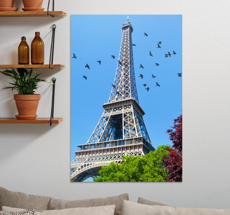 Otisci platna torre eiffel city - TenStickers