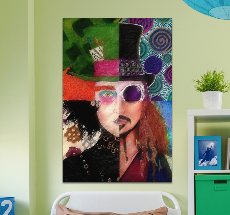 Personajes johnny depp otisci platna s likovima - TenStickers