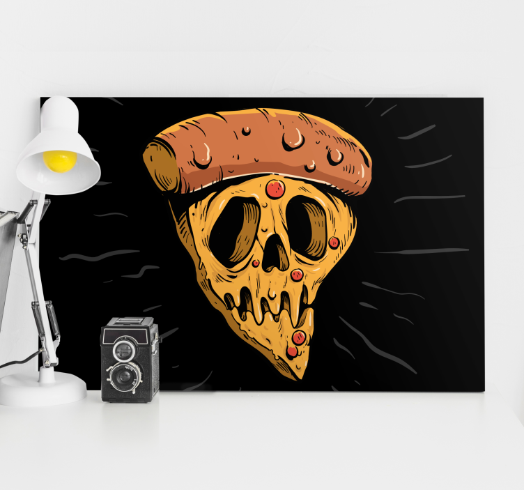 Pizza lubanja u stilu grafita moderno platno - TenStickers