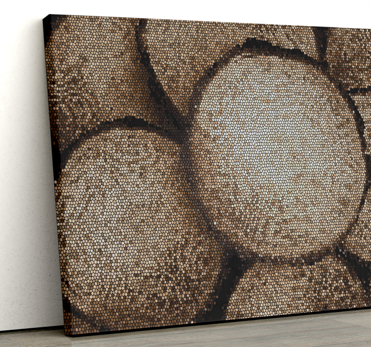 Slika na platnu buda mozaik buddha profil - TenStickers