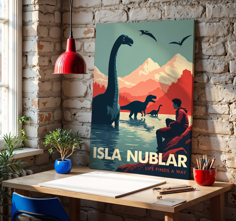 Slika na platnu dinosauri otok nublar - TenStickers