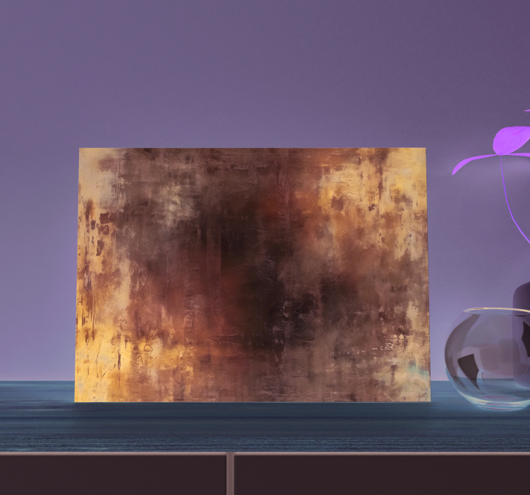 Slika na platnu dnevna soba apstraktno slikanje - TenStickers