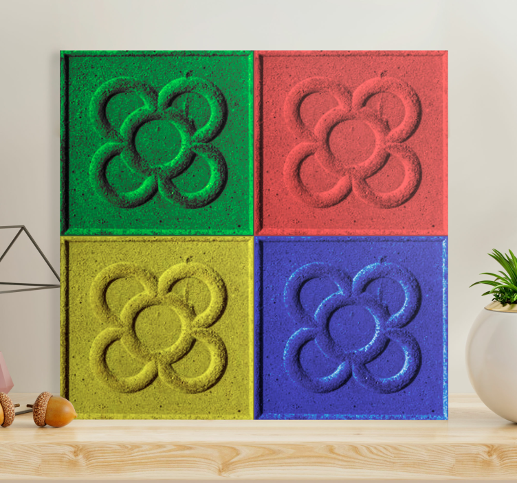 Slika na platnu dnevna soba pop umjetnost panot pločice - TenStickers