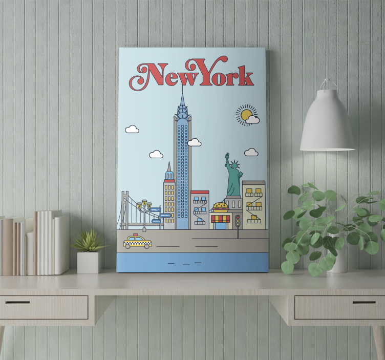 Slika na platnu gradova nova York - TenStickers