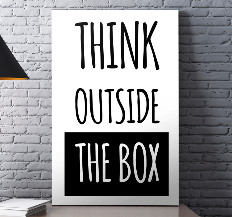 Razmišljati izvan okvira motivacijskog platna - TenStickers
