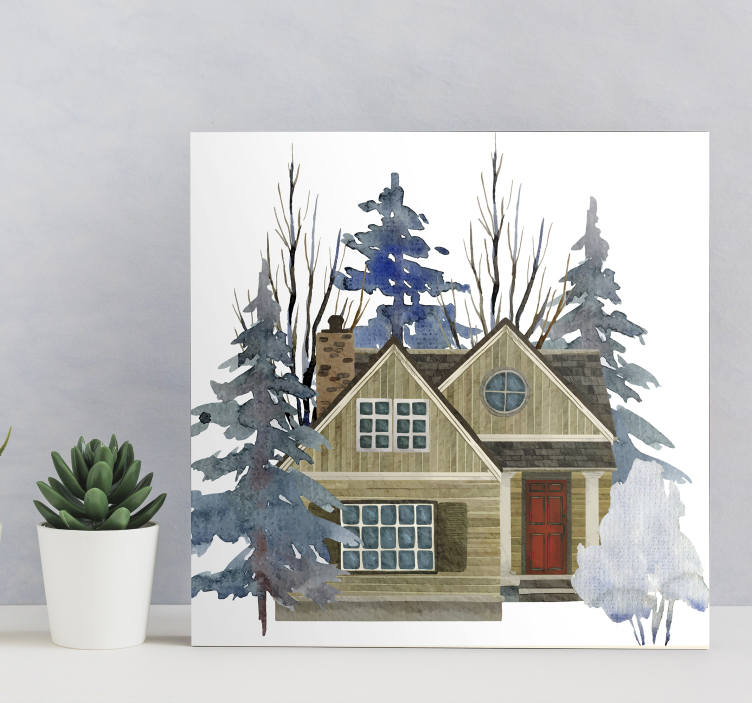 Rustikalni stil rustikalna umjetnost na platnu - TenStickers