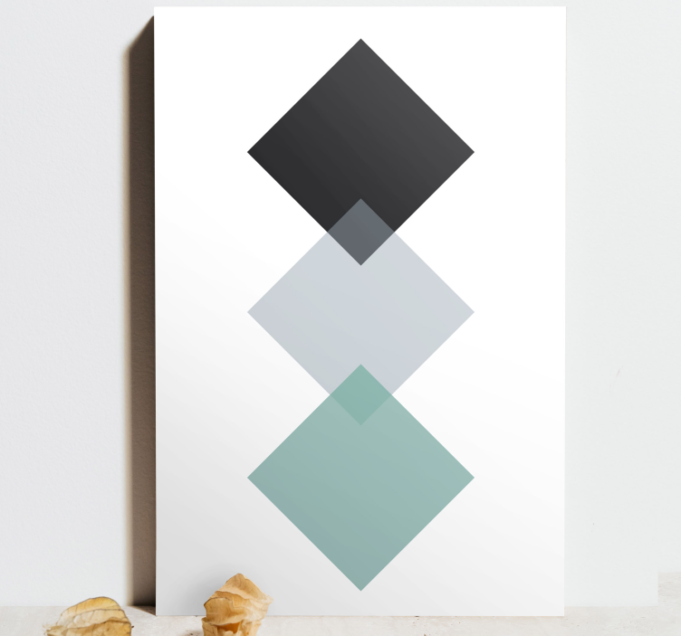 šareni romboid u platnu okomitog uzorka - TenStickers