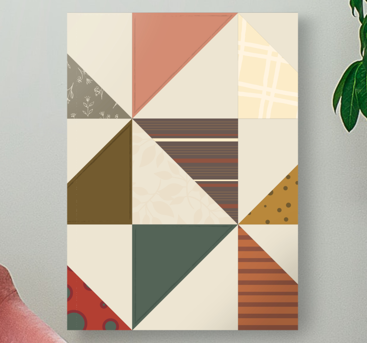 Slika na platnu buda s geometrijskim mozaikom - TenStickers