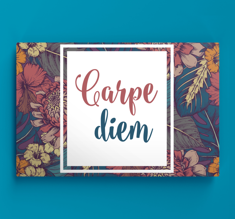 Slika na platnu citati carpe diem motiv - TenStickers