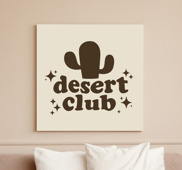 Slika na platnu citati desert club - TenStickers