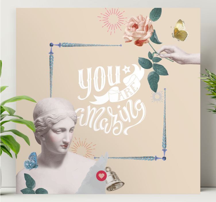 Slika na platnu citati ti si nevjerojatan - TenStickers