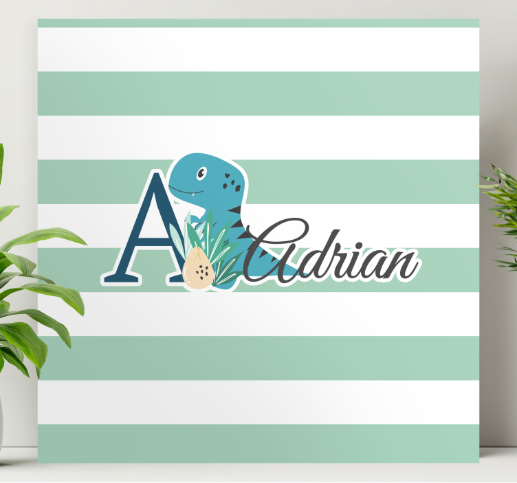 Slika na platnu dinosauri adrianov razigrani dino - TenStickers