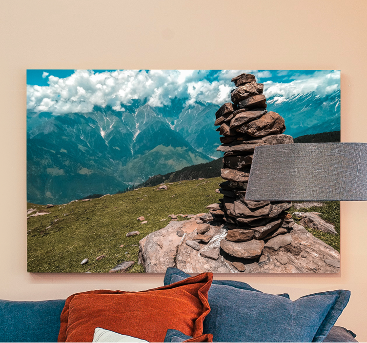 Slika na platnu krajolici stijene u nizu - TenStickers