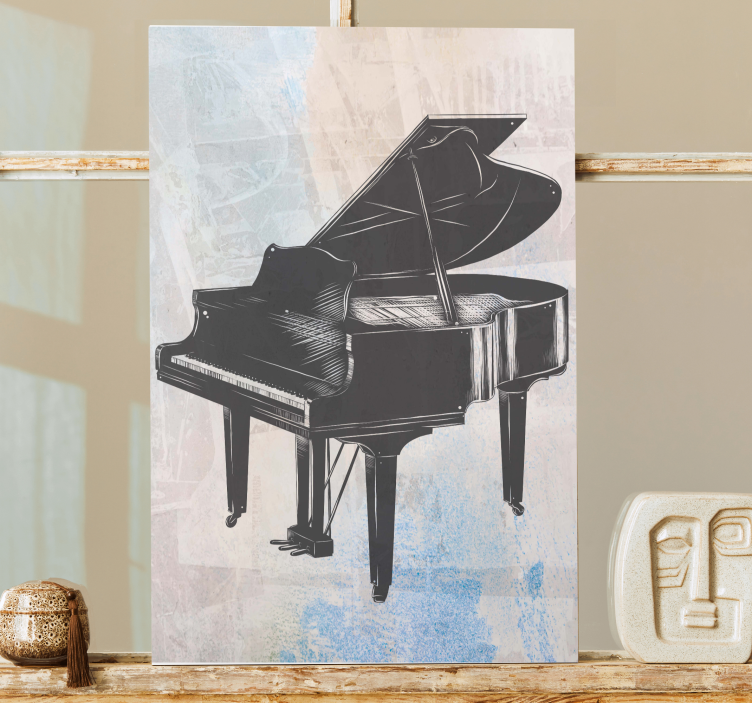 Slika na platnu muzika u stilu grand pianina - TenStickers