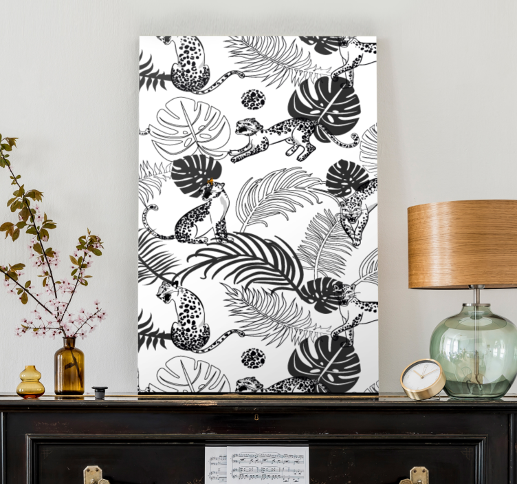 Slika na platnu psi razigrani džungla mačke - TenStickers