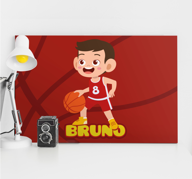 Slika na platnu sport veseo košarkaš - TenStickers