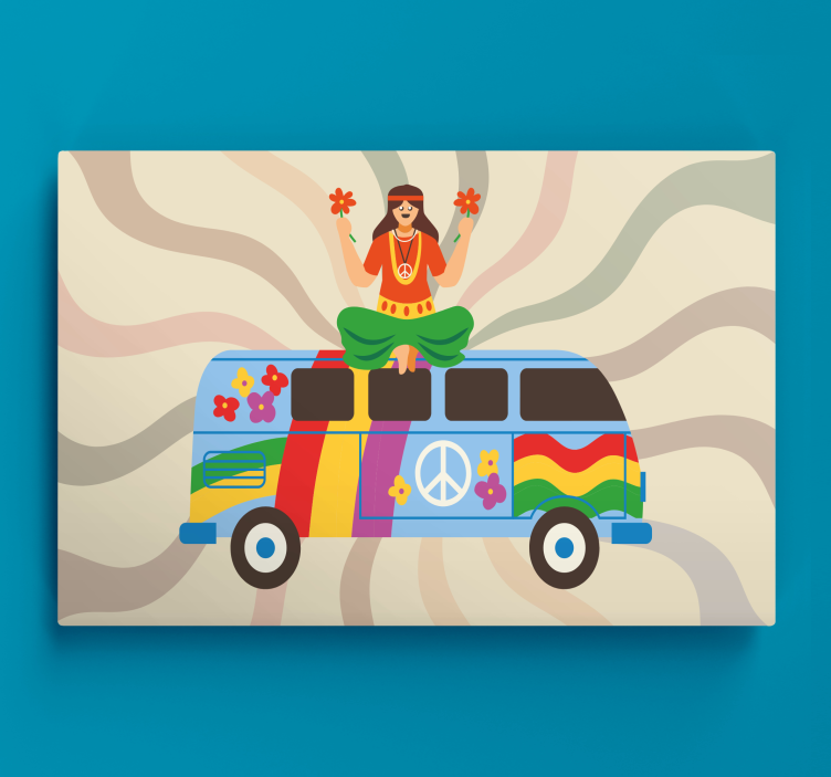 Slika na platnu superheroji kombi s cvjetnim uzorkom - TenStickers
