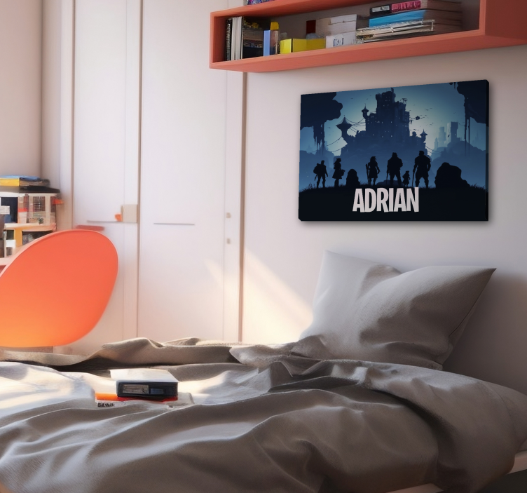 Slika na platnu video igre plavi epski dvorac - TenStickers