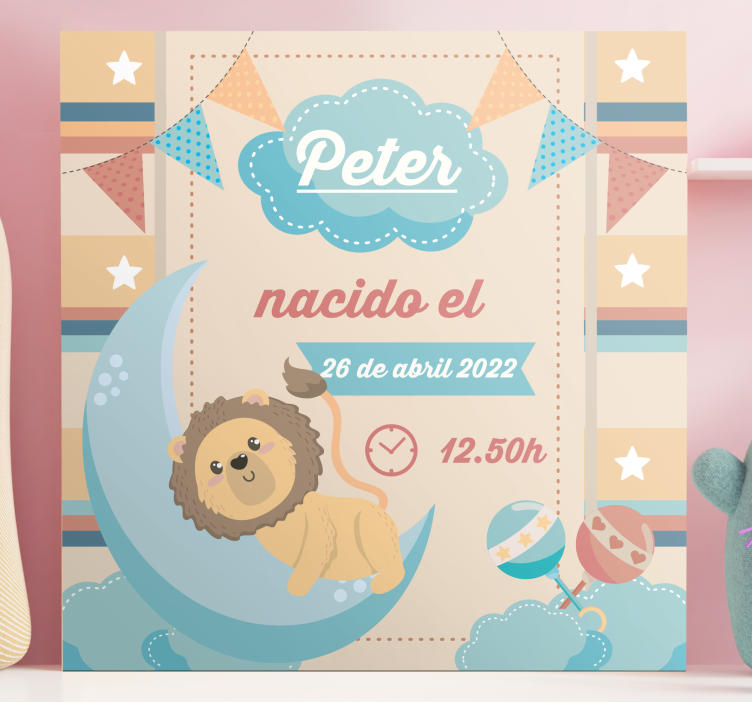 Slika na platnu vrtić proslava mjesečevog lava - TenStickers