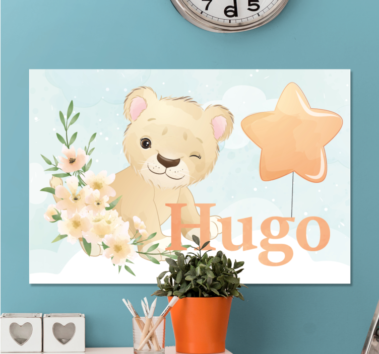 Slika na platnu vrtić slatki lik lava - TenStickers