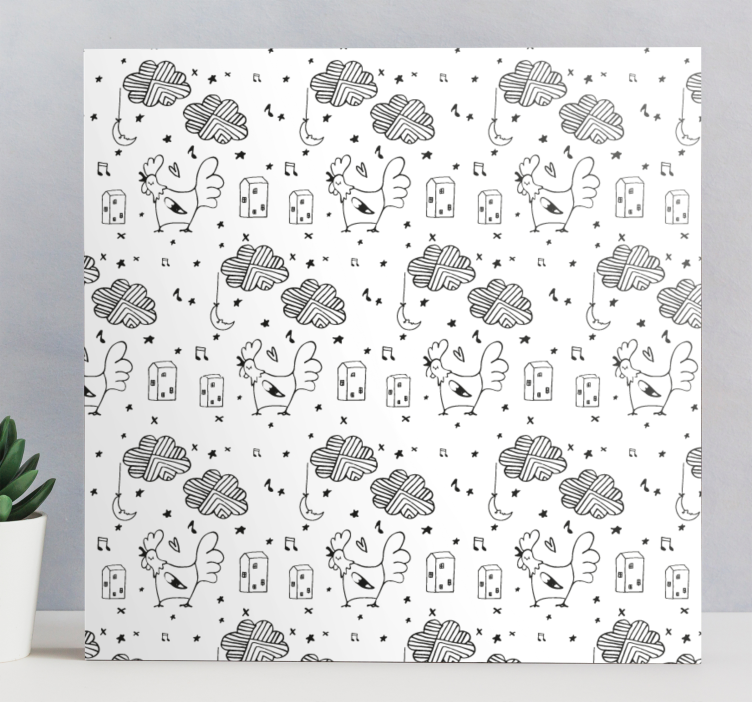 Slika na platnu životinje Šarmantni perjani prijatelji - TenStickers