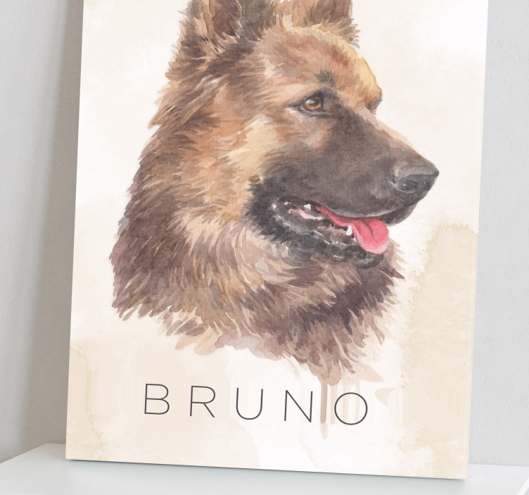 Otisci platna njemačkog ovčara pasa - TenStickers