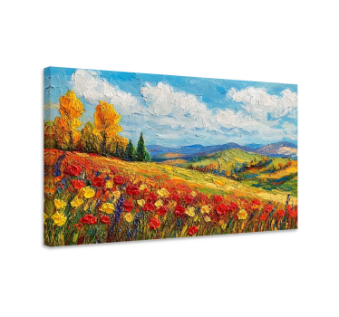 Slika na platnu krajolici šareno polje - TenStickers