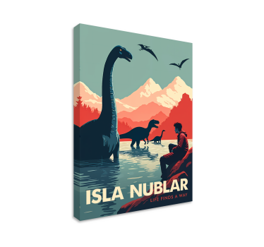 Slika na platnu dinosauri otok nublar - TenStickers