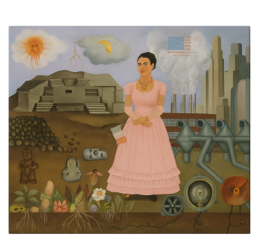 Slika na platnu umjetnost frida khalo na granici - TenStickers