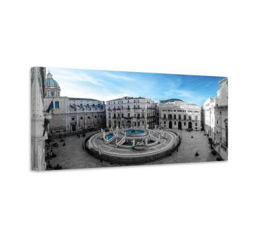 Slika na platnu gradova palermski trg fontana - TenStickers
