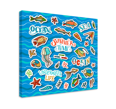 Zidne slike naljepnica na oceanu za djecu - TenStickers