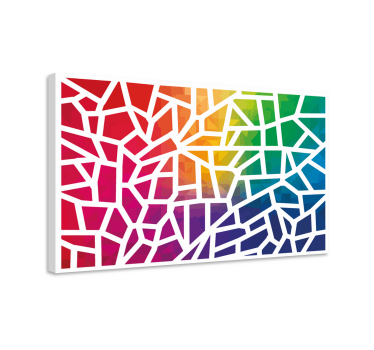 Mosaico de colores foto mozaik platno - TenStickers