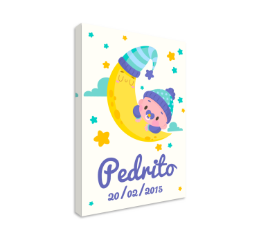 Bebe nombre y fecha zidne slike za vrtić - TenStickers