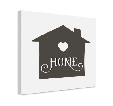 Slika na platnu citati iskreni izraz doma - TenStickers