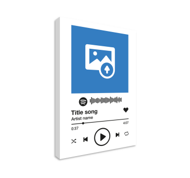 Spotify bijela pozadina glazba platno zidne umjetnosti - TenStickers