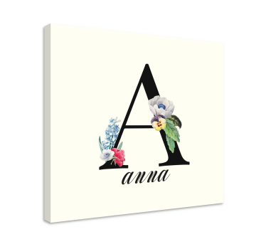 Personalizirano slovo platno zidna umjetnost - TenStickers