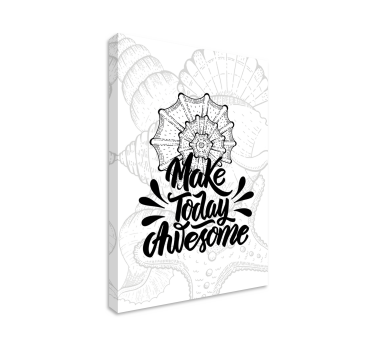 Morski život i školjke inspirativno platno - TenStickers